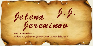 Jelena Jereminov vizit kartica